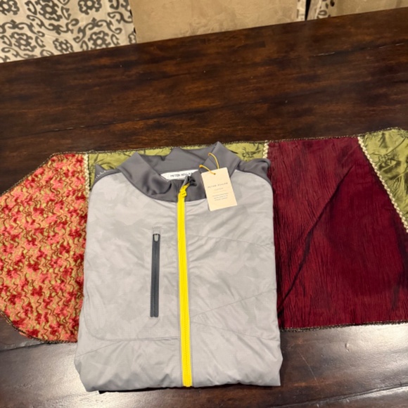 Peter Millar Men's Medium Gale Grey/Iron Merge Hybrid Jacket MSRP $245 - Picture 3 of 11